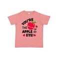 thumbnail image 1 of Inktastic Youre the Apple of My Eye Valentine Pun with Cute Apple Boys or Girls Toddler T-Shirt, 1 of 5