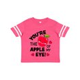 thumbnail image 1 of Inktastic Youre the Apple of My Eye Valentine Pun with Cute Apple Boys or Girls Toddler T-Shirt, 1 of 5