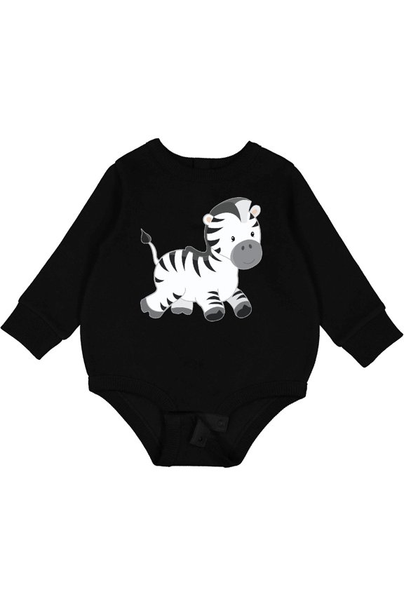 Zebra Baby Fleece Bodysuit