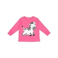 thumbnail image 1 of Inktastic Zebra Boys or Girls Long Sleeve Toddler T-Shirt, 1 of 5