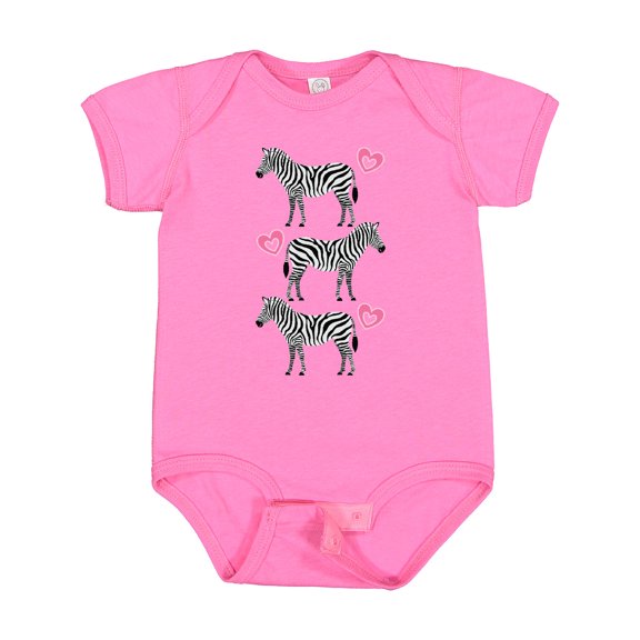 Inktastic Zebra Cute Safari Animal Girls Baby Bodysuit