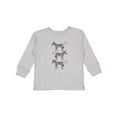 thumbnail image 1 of Inktastic Zebra Cute Safari Animal Girls Long Sleeve Toddler T-Shirt, 1 of 5
