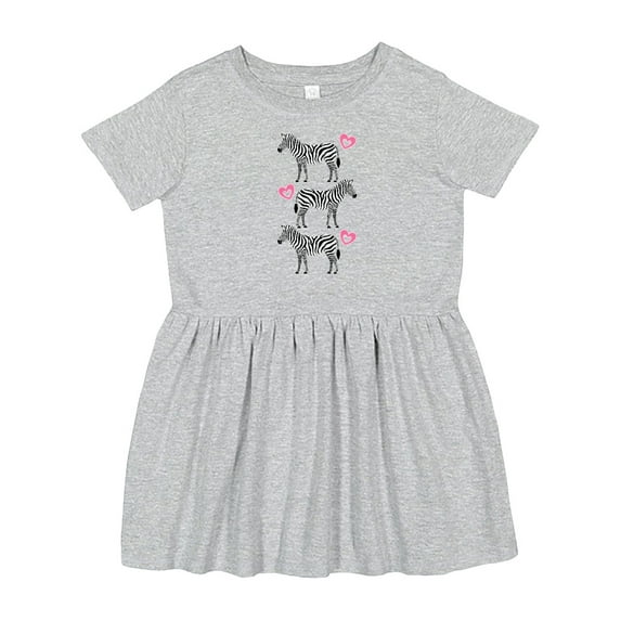 Inktastic Zebra Cute Safari Animal Girls Toddler Dress