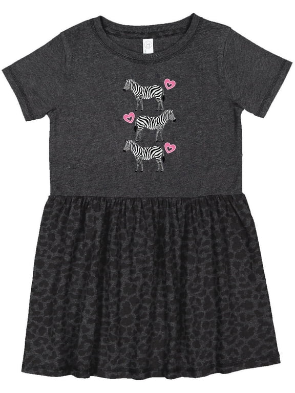 Zebra Cute Safari Animal Girls Toddler Dress