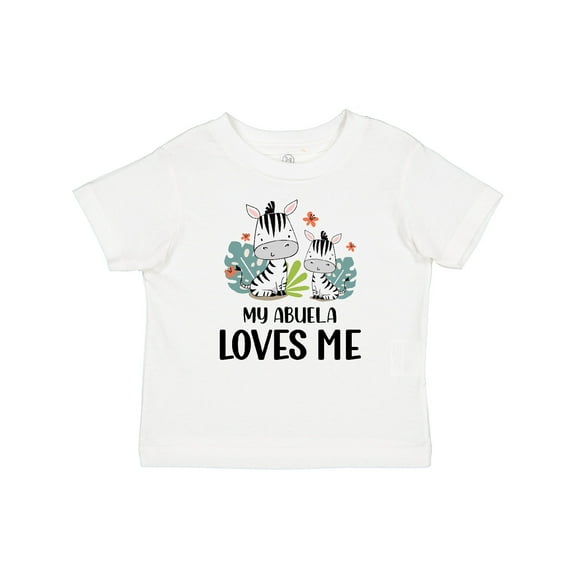 Inktastic Zebra My Abuela Loves Me Boys or Girls Baby T-Shirt