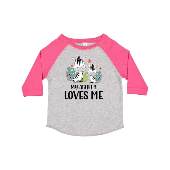 Inktastic Zebra My Abuela Loves Me Boys or Girls Toddler T-Shirt