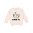thumbnail image 1 of Inktastic Zebra My Abuela Loves Me Toddler Sweatshirt, 1 of 4