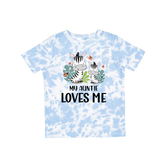 Inktastic Zebra My Auntie Loves Me Boys or Girls Toddler T-Shirt
