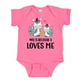 thumbnail image 1 of Inktastic Zebra My Babushka Loves Me Boys or Girls Baby Bodysuit, 1 of 5