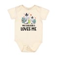 thumbnail image 1 of Inktastic Zebra My Babushka Loves Me Boys or Girls Baby Bodysuit, 1 of 5