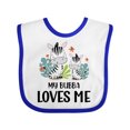 thumbnail image 1 of Inktastic Zebra My Bubba Loves Me Boys or Girls Baby Bib, 1 of 4