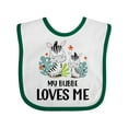 thumbnail image 1 of Inktastic Zebra My Bubbe Loves Me Boys or Girls Baby Bib, 1 of 4