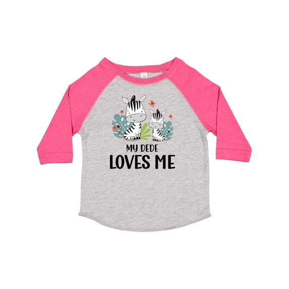 Inktastic Zebra My Dede Loves Me Boys or Girls Toddler T-Shirt