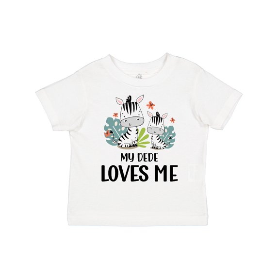 Inktastic Zebra My Dede Loves Me Boys or Girls Toddler T-Shirt