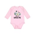 thumbnail image 1 of Inktastic Zebra My G-Pa Loves Me Boys or Girls Long Sleeve Baby Bodysuit, 1 of 5