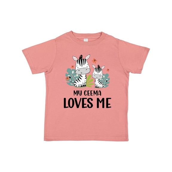 Inktastic Zebra My Geema Loves Me Boys or Girls Toddler T-Shirt