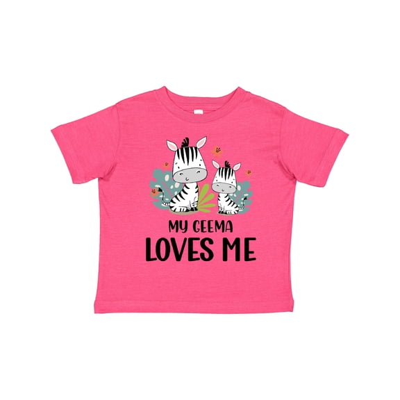 Inktastic Zebra My Geema Loves Me Boys or Girls Toddler T-Shirt