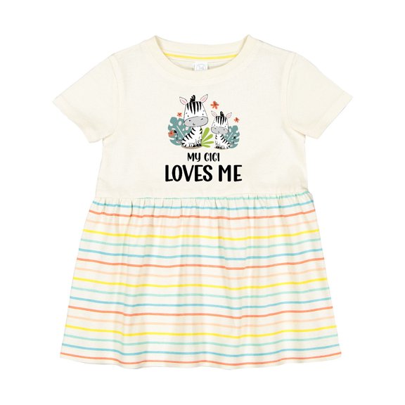 Inktastic Zebra My Gigi Loves Me Girls Baby Dress