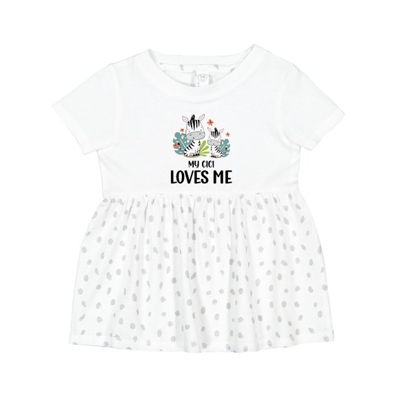 Inktastic Zebra My Gigi Loves Me Girls Baby Dress