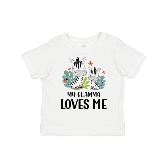 Inktastic Zebra My Glamma Loves Me Boys or Girls Toddler T-Shirt