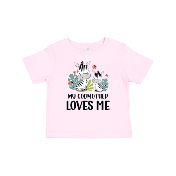 Inktastic Zebra My Godmother Loves Me Boys or Girls Baby T-Shirt