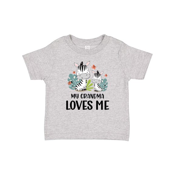 Inktastic Zebra My Grandma Loves Me Boys or Girls Baby T-Shirt