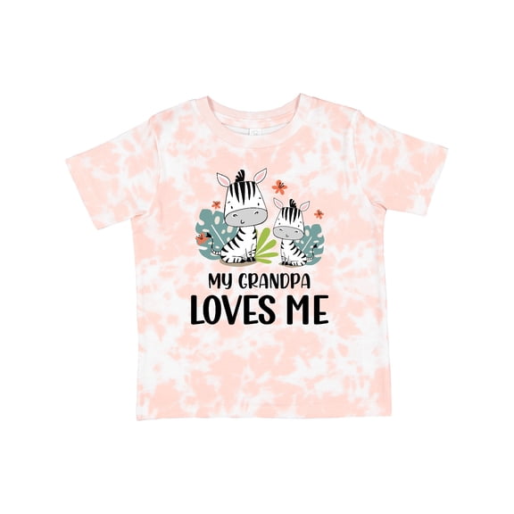 Inktastic Zebra My Grandpa Loves Me Boys or Girls Toddler T-Shirt