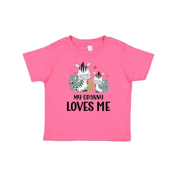 Inktastic Zebra My Granny Loves Me Boys or Girls Baby T-Shirt