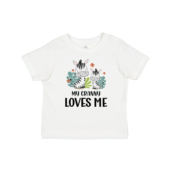 Inktastic Zebra My Granny Loves Me Boys or Girls Baby T-Shirt