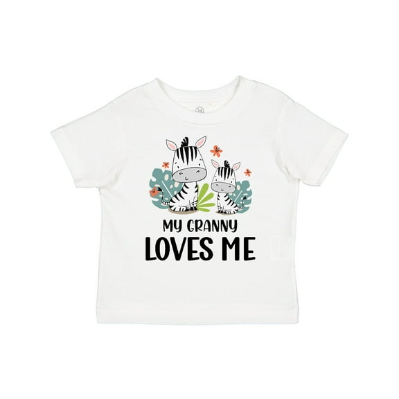 Inktastic Zebra My Granny Loves Me Boys or Girls Toddler T-Shirt