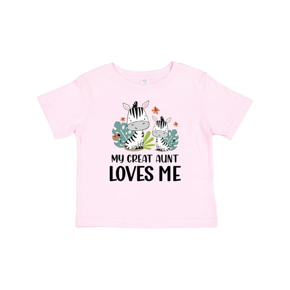 Inktastic Zebra My Great Aunt Loves Me Boys or Girls Baby T-Shirt