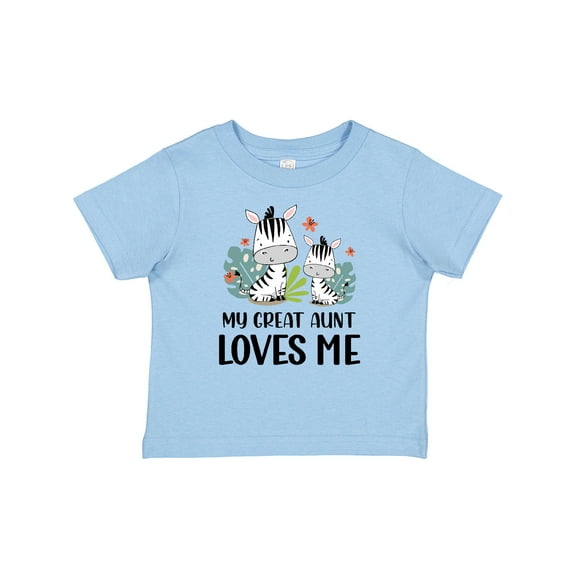 Inktastic Zebra My Great Aunt Loves Me Boys or Girls Baby T-Shirt