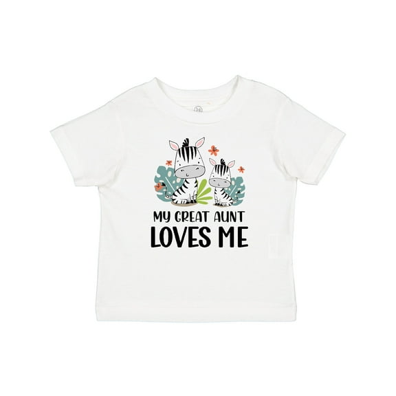 Inktastic Zebra My Great Aunt Loves Me Boys or Girls Baby T-Shirt