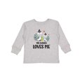 thumbnail image 1 of Inktastic Zebra My Nanny Loves Me Boys or Girls Long Sleeve Toddler T-Shirt, 1 of 5