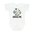 thumbnail image 1 of Inktastic Zebra My Papa Loves Me Boys or Girls Baby Bodysuit, 1 of 5
