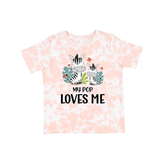 Inktastic Zebra My Pop Loves Me Boys or Girls Toddler T-Shirt