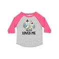 thumbnail image 1 of Inktastic Zebra My Pop Loves Me Boys or Girls Toddler T-Shirt, 1 of 5