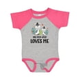thumbnail image 1 of Inktastic Zebra My Pop-pop Loves Me Boys or Girls Baby Bodysuit, 1 of 5