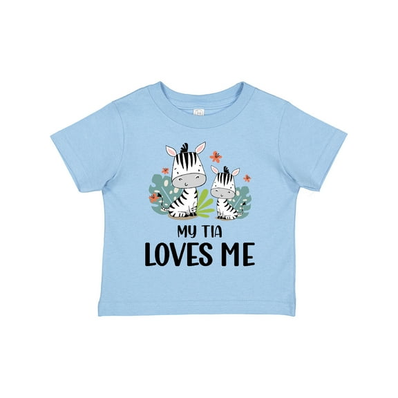 Inktastic Zebra My Tia Loves Me Boys or Girls Toddler T-Shirt