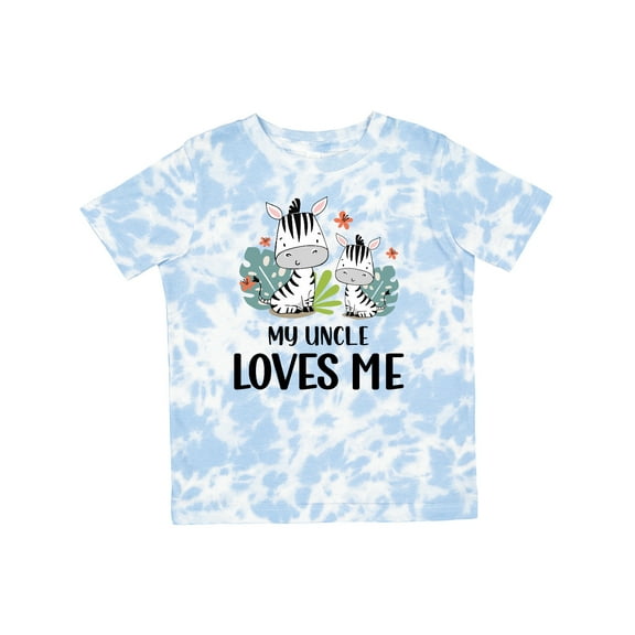Inktastic Zebra My Uncle Loves Me Boys or Girls Toddler T-Shirt