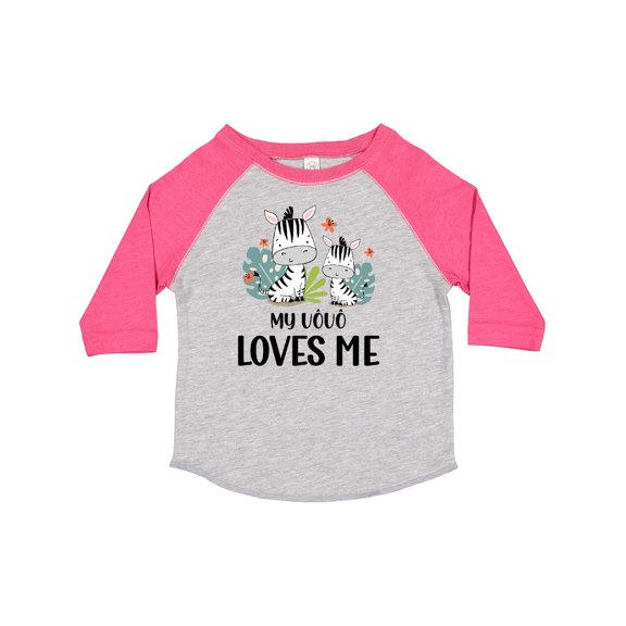 Inktastic Zebra My Vovo Loves Me Boys or Girls Toddler T-Shirt