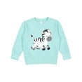 thumbnail image 1 of Inktastic Zebra Toddler Sweatshirt, 1 of 4