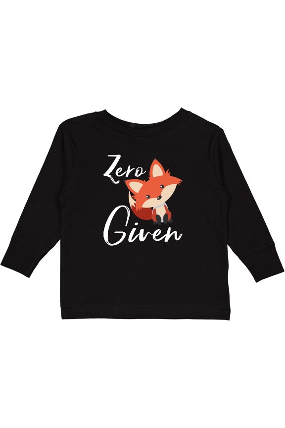 Zero Fox Given Boys or Girls Long Sleeve Toddler T-Shirt