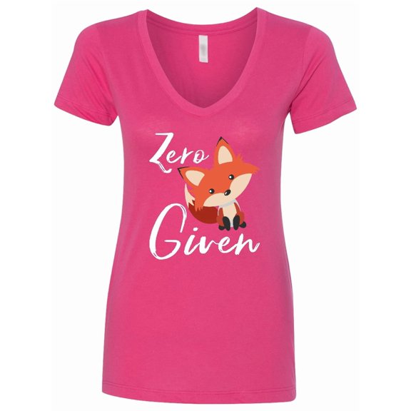 Inktastic Zero Fox Given Women's V-Neck T-Shirt