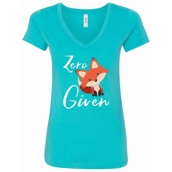 Inktastic Zero Fox Given Women's V-Neck T-Shirt