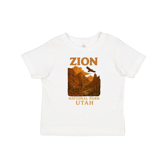 Inktastic Zion National Park Utah Vintage Landscape Art Boys or Girls Baby T-Shirt