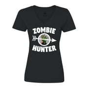 Inktastic Zombie Hunter Women's V-Neck T-Shirt