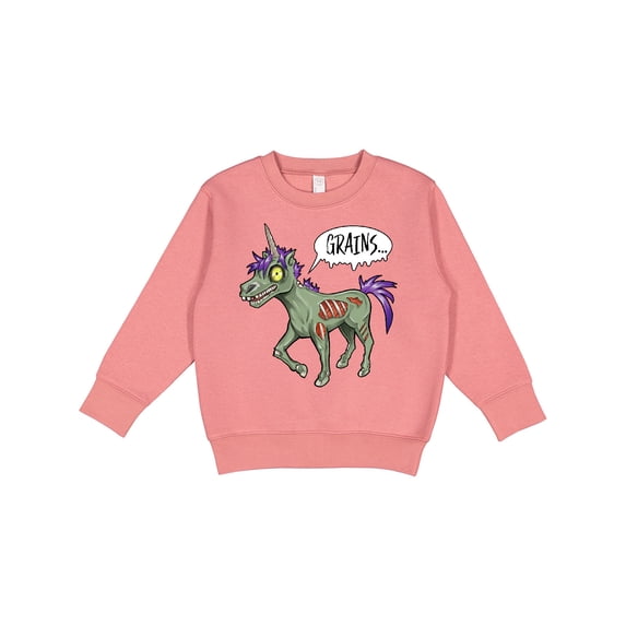 Inktastic Zombie Unicorns Wants Grains Halloween Toddler Sweatshirt