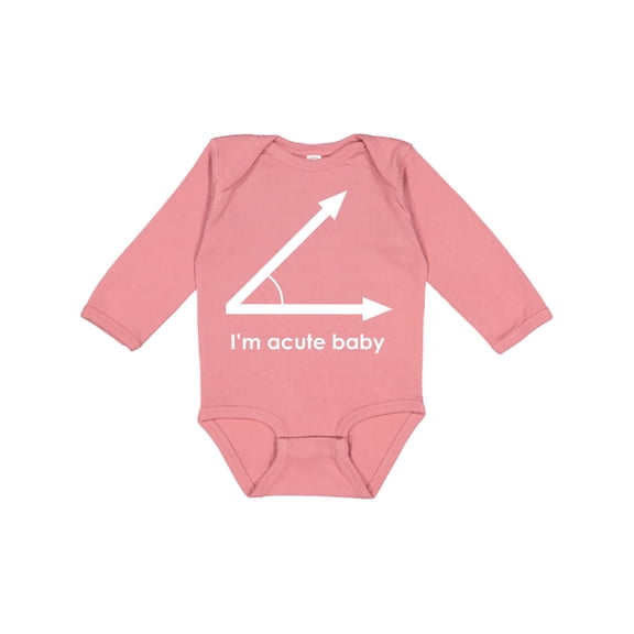 Inktastic acute-baby-white Boys or Girls Long Sleeve Baby Bodysuit