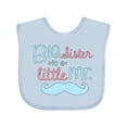thumbnail image 1 of Inktastic big sister to a little mr Girls Baby Bib, 1 of 4
